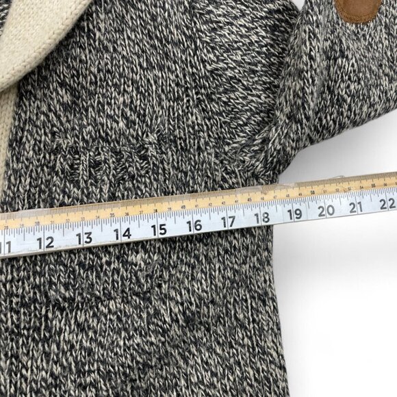 Roots Canada Wool Blend Elbow Patch Cardigan Button Varsity Sweater Men's XS - Picture 7 of 9